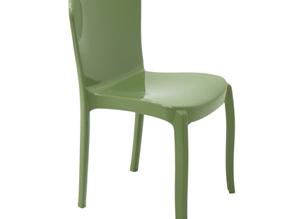 Silla Tramontina Summa Marina Eco en Polipropileno Océano +Clean Verde Oliva