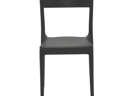 Silla Tramontina Summa Diana Eco en Polipropileno y Fibra de Vidrio Negro