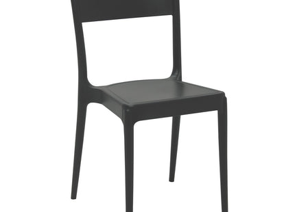 Silla Tramontina Summa Diana Eco en Polipropileno y Fibra de Vidrio Negro