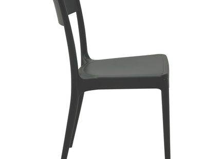 Silla Tramontina Summa Diana Eco en Polipropileno y Fibra de Vidrio Negro
