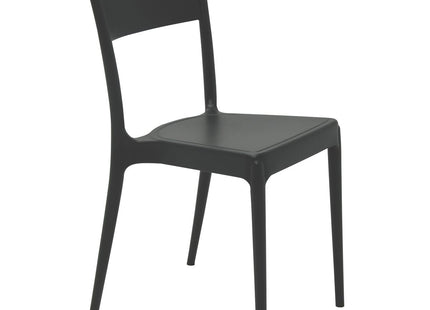 Silla Tramontina Summa Diana Eco en Polipropileno y Fibra de Vidrio Negro