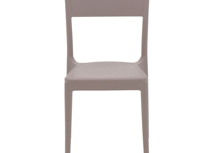 Silla Tramontina Summa Diana en Polipropileno y Fibra de Vidrio Taupe