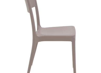 Silla Tramontina Summa Diana en Polipropileno y Fibra de Vidrio Taupe