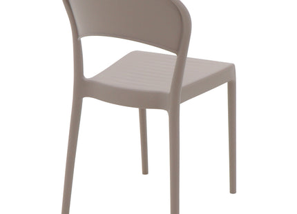 Silla Tramontina Summa Sissi  Eco en Polipropileno y Fibria de Vidrio Cerrada Taupe