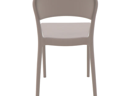 Silla Tramontina Summa Sissi  Eco en Polipropileno y Fibria de Vidrio Cerrada Taupe