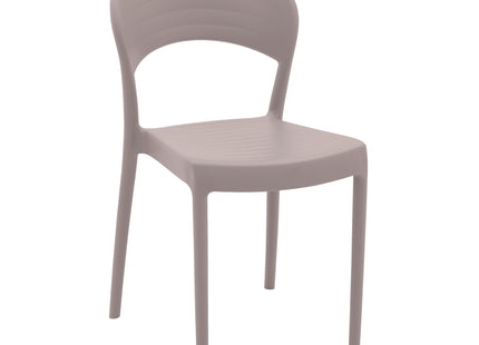 Silla Tramontina Summa Sissi  Eco en Polipropileno y Fibria de Vidrio Cerrada Taupe