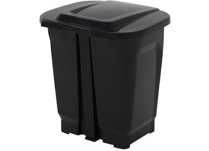 Basurero Tramontina T-Force en Polipropileno Negro 25 L