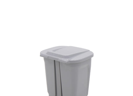 Basurero Tramontina T-Force en Polipropileno Gris 25 L