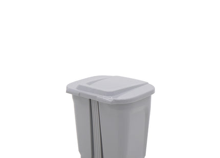 Basurero Tramontina T-Force en Polipropileno Gris 25 L