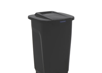 Basurero Tramontina T-Force en Polipropileno Negro 50 L