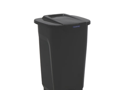 Basurero Tramontina T-Force en Polipropileno Negro 50 L