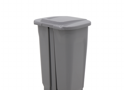 Basurero Tramontina T-Force en Polipropileno Gris 50 L