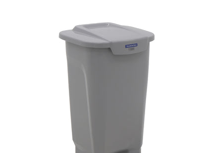 Basurero Tramontina T-Force en Polipropileno Gris 50 L