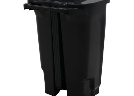 Basurero Tramontina T-Force en Polipropileno Negro 100 L