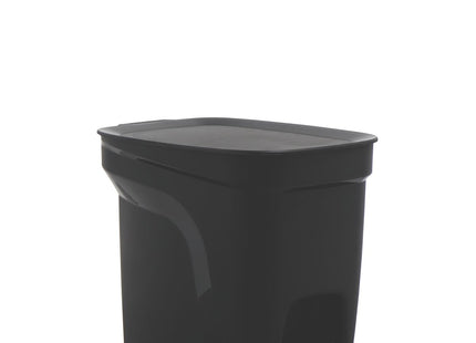 Basurero Tramontina Compact Pedal en Polipropileno Negro con Asta en Acero Galvanizado 7 L