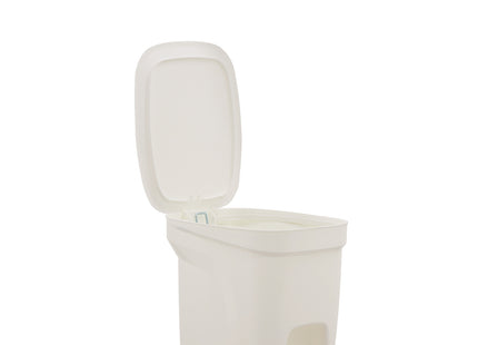 Basurero Tramontina Urban Pedal en Polipropileno Blanco con Asta en Acero Galvanizado 7 L