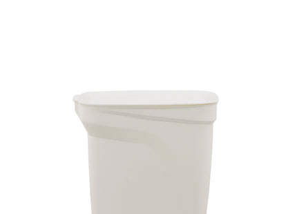 Basurero Tramontina Urban Pedal en Polipropileno Blanco con Asta en Acero Galvanizado 7 L