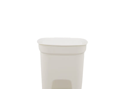Basurero Tramontina Urban Pedal en Polipropileno Blanco con Asta en Acero Galvanizado 7 L