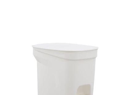 Basurero Tramontina Urban Pedal en Polipropileno Blanco con Asta en Acero Galvanizado 7 L