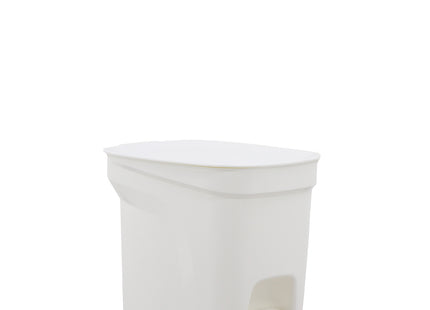 Basurero Tramontina Urban Pedal en Polipropileno Blanco con Asta en Acero Galvanizado 7 L