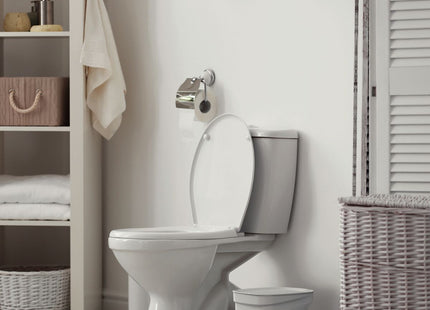 Basurero Tramontina Urban Pedal en Polipropileno Blanco con Asta en Acero Galvanizado 7 L