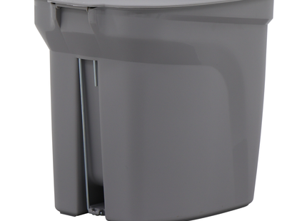 Basurero Tramontina Compact Pedal en Polipropileno Gris con Asta en Acero Galvanizado 7 L