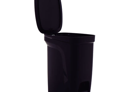 Basurero Tramontina Compact Pedal en Polipropileno Negro con Asta en Acero Galvanizado 10 L