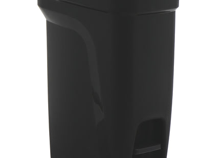 Basurero Tramontina Compact Pedal en Polipropileno Negro con Asta en Acero Galvanizado 10 L