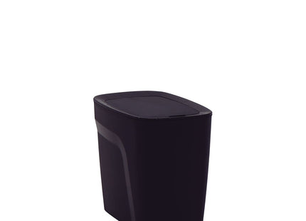 Basurero Tramontina Urban en Polipropileno Negro con Tapa Click 6.5 L