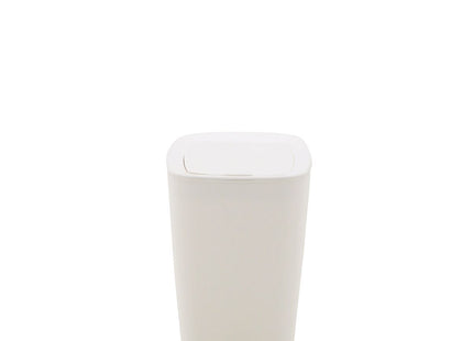 Basurero Tramontina Urban en Polipropileno Blanco con Tapa Click 6.5 L