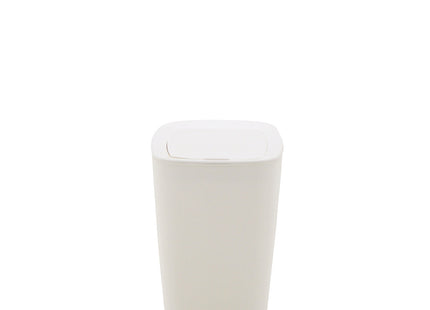 Basurero Tramontina Urban en Polipropileno Blanco con Tapa Click 6.5 L