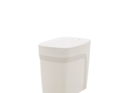 Basurero Tramontina Urban en Polipropileno Blanco con Tapa Click 6.5 L