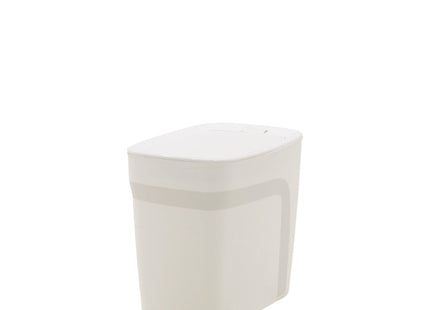 Basurero Tramontina Urban en Polipropileno Blanco con Tapa Click 6.5 L