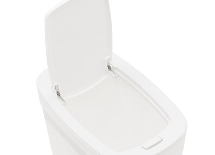 Basurero Tramontina Urban en Polipropileno Blanco con Tapa Click 6.5 L