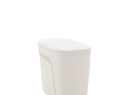 Basurero Tramontina Urban en Polipropileno Blanco con Tapa Click 6.5 L