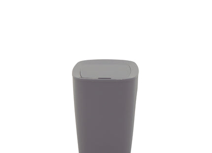 Basurero Tramontina Urban en Polipropileno Gris con Tapa Click 6.5 L