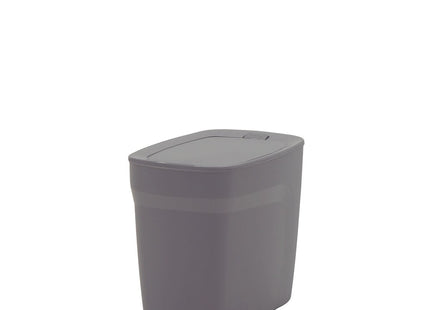 Basurero Tramontina Urban en Polipropileno Gris con Tapa Click 6.5 L