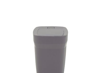 Basurero Tramontina Urban en Polipropileno Gris con Tapa Click 6.5 L