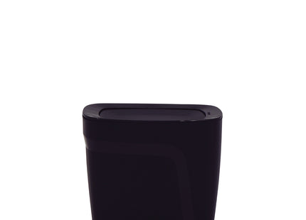 Lixeira Tramontina Compact em Polipropileno Preto com Tampa Basculante 6.5 L