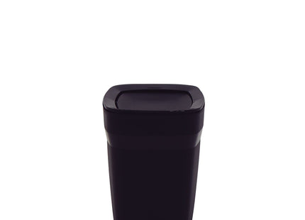 Lixeira Tramontina Compact em Polipropileno Preto com Tampa Basculante 6.5 L