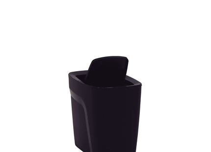 Lixeira Tramontina Compact em Polipropileno Preto com Tampa Basculante 6.5 L
