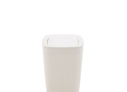 Basurero Tramontina Urban en Polipropileno Blanco con Tapa Basculante 6.5 L
