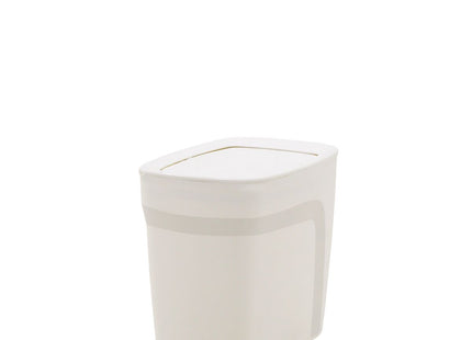 Basurero Tramontina Urban en Polipropileno Blanco con Tapa Basculante 6.5 L