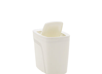 Basurero Tramontina Urban en Polipropileno Blanco con Tapa Basculante 6.5 L