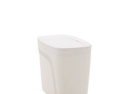 Basurero Tramontina Urban en Polipropileno Blanco con Tapa Basculante 6.5 L