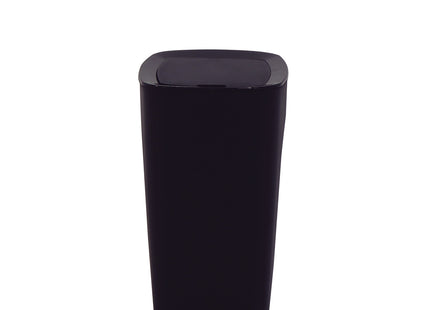 Basurero Tramontina Urban en Polipropileno Negro con Tapa Click 8.5 L