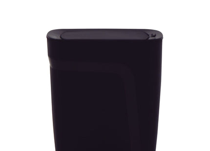 Basurero Tramontina Urban en Polipropileno Negro con Tapa Click 8.5 L