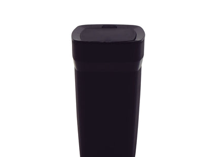 Basurero Tramontina Urban en Polipropileno Negro con Tapa Click 8.5 L