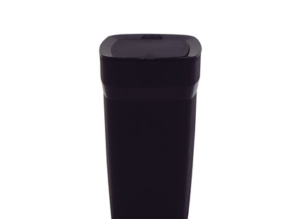 Basurero Tramontina Urban en Polipropileno Negro con Tapa Click 8.5 L