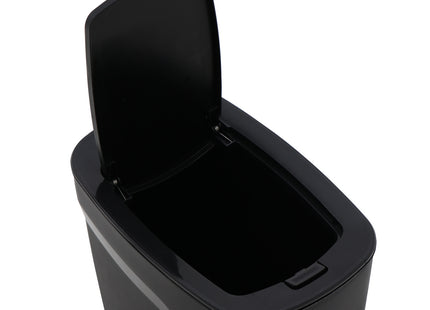 Basurero Tramontina Urban en Polipropileno Negro con Tapa Click 8.5 L